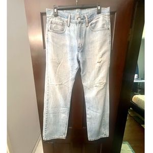 LEVI STRAUSS WOMENS BOYFRIEND JEANS, SIZE US 10 (EU 40), LIGHT BLUE WA